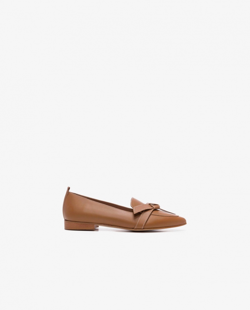 Flattered Ally Cognac Läder Loafers Skor Bruna | SEEGJ50643