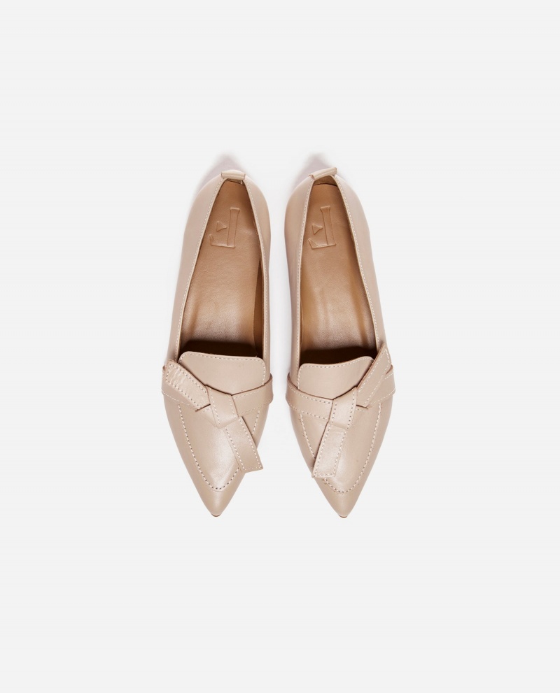 Flattered Ally Sand Läder Loafers Skor Bruna | ASEWC61319