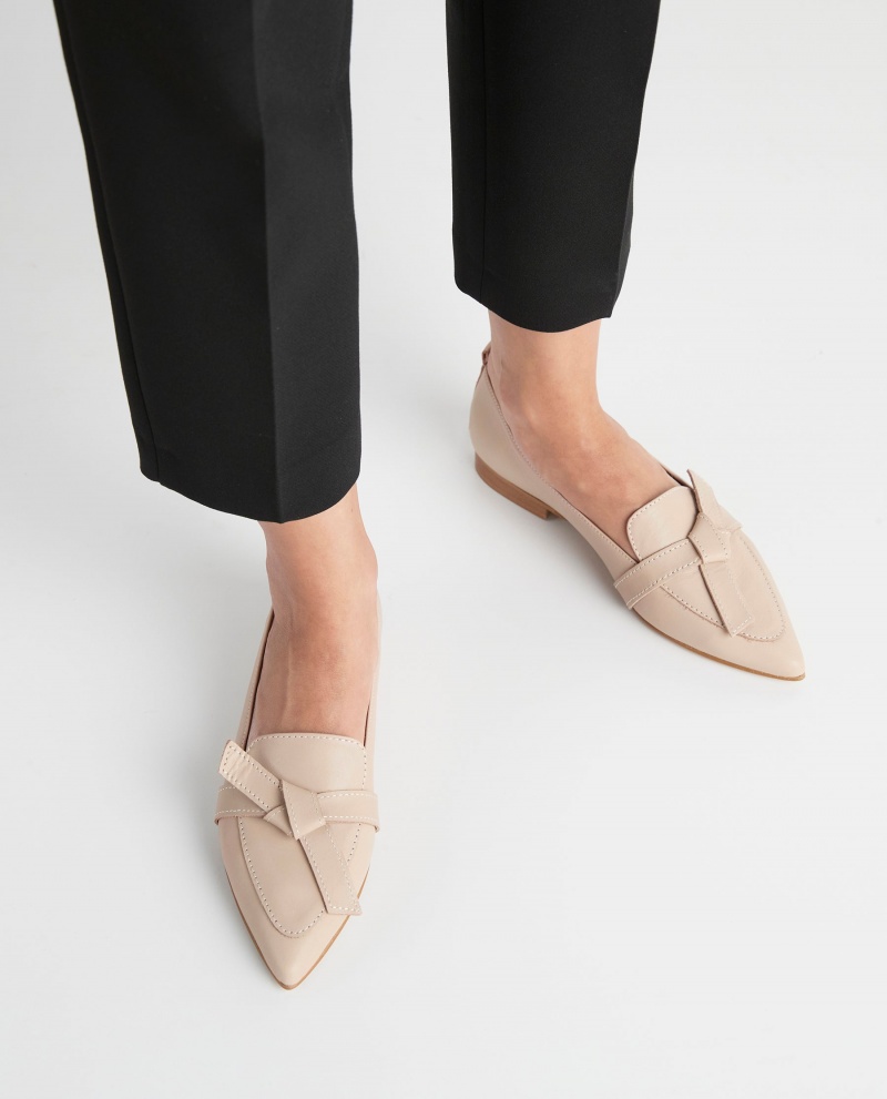 Flattered Ally Sand Läder Loafers Skor Bruna | ASEWC61319