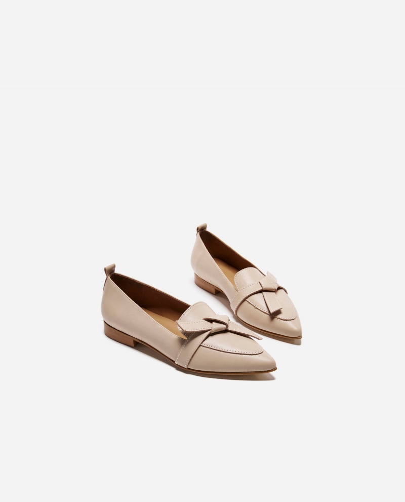 Flattered Ally Sand Läder Loafers Skor Bruna | ASEWC61319