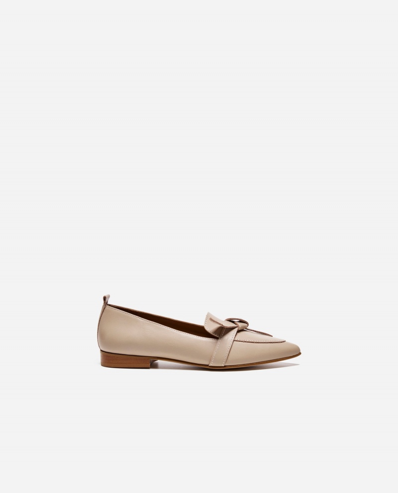 Flattered Ally Sand Läder Loafers Skor Bruna | ASEWC61319