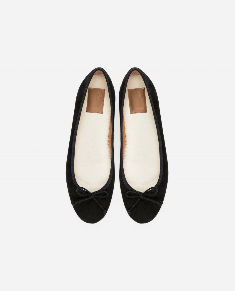 Flattered Anna Mocka Ballerinas Skor Svarta | YSEGT87655