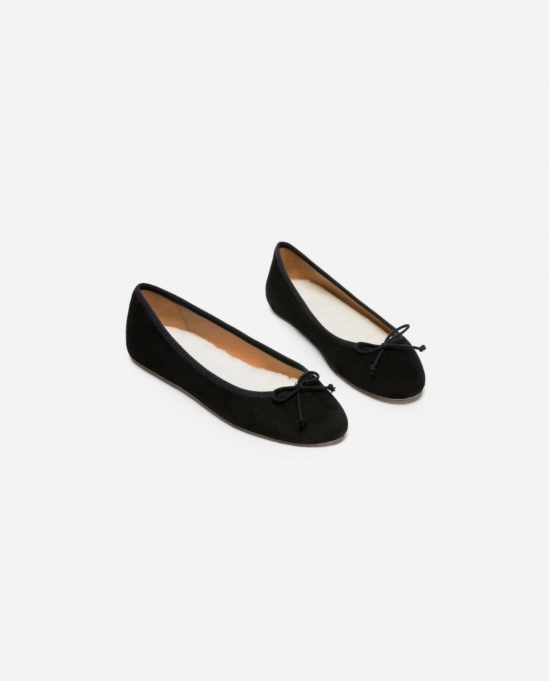 Flattered Anna Mocka Ballerinas Skor Svarta | YSEGT87655