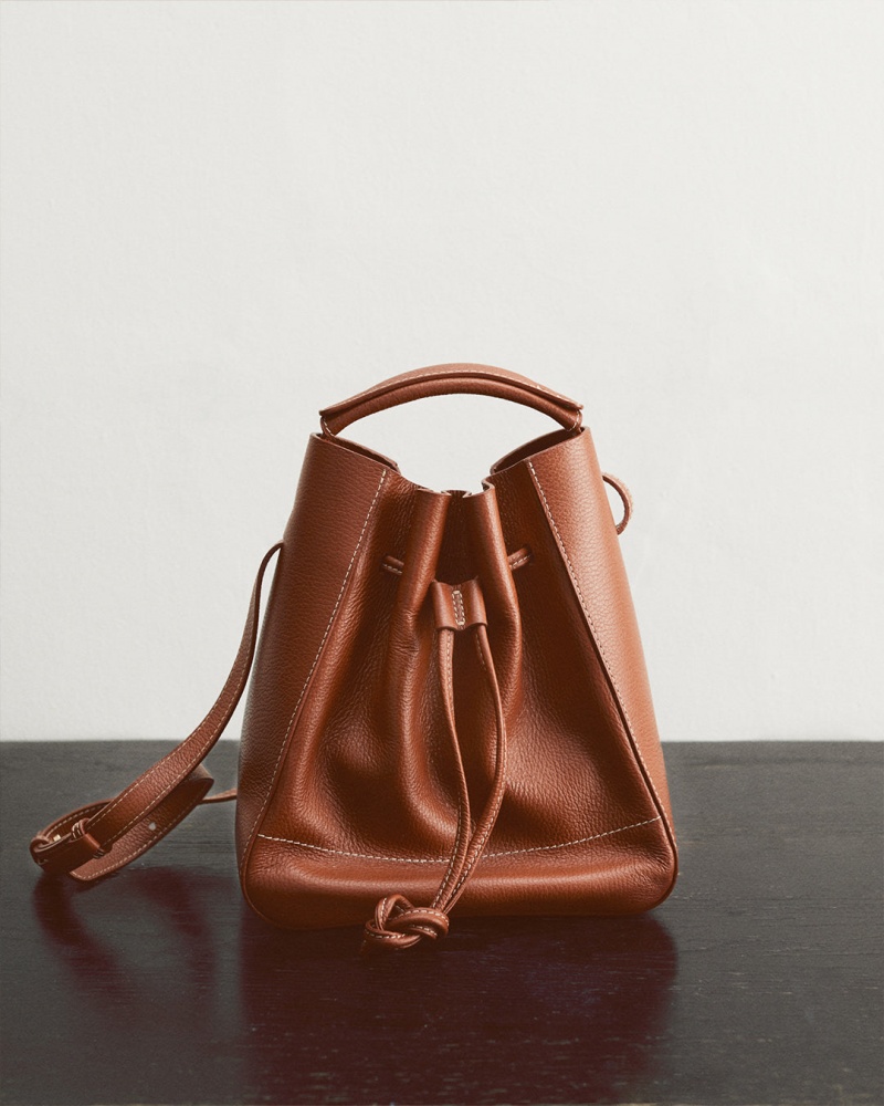 Flattered Bo Bucket Bag Läder Väskor Tillbehör Bruna | MSEFT99259