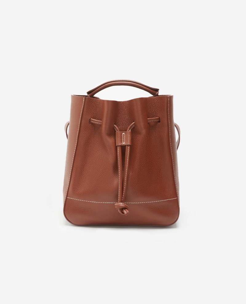 Flattered Bo Bucket Bag Läder Väskor Tillbehör Bruna | MSEFT99259