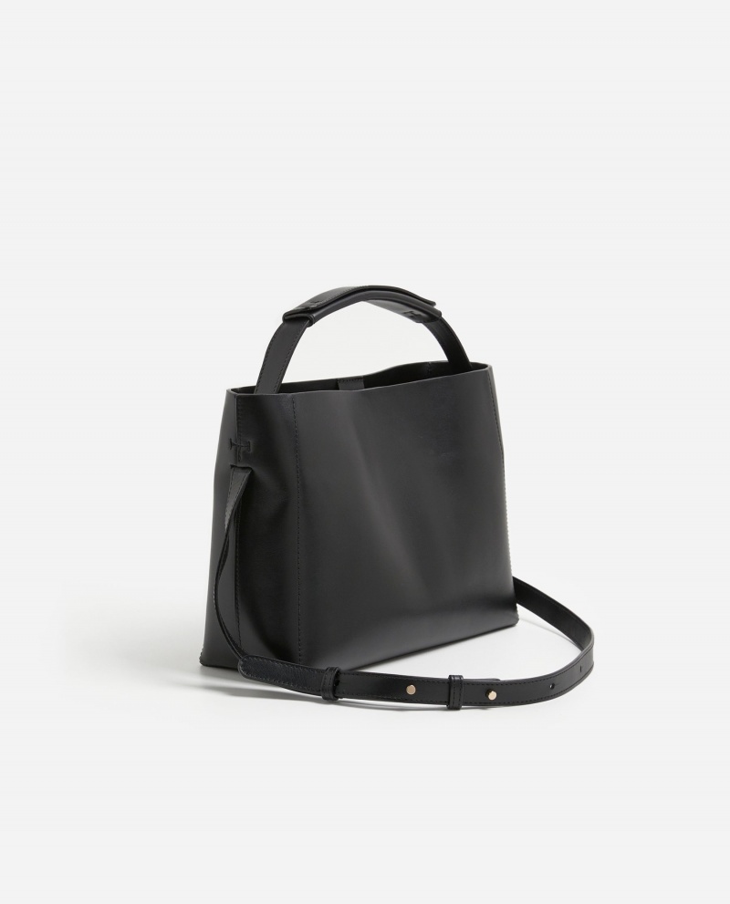 Flattered Hedda Midi Handbag Läder Väskor Tillbehör Svarta | SEEAH84561