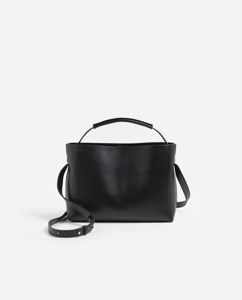 Flattered Hedda Midi Handbag Läder Väskor Tillbehör Svarta | SEEAH84561