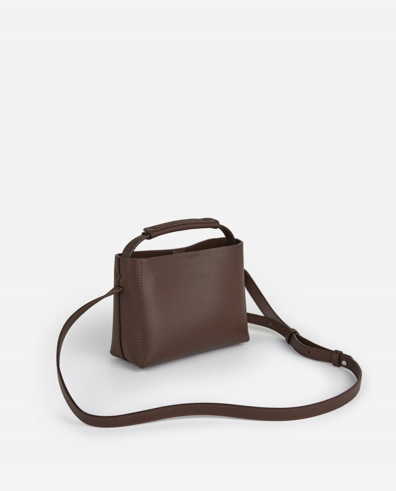 Flattered Hedda Mini Handbag Läder Väskor Tillbehör Choklad | ASEDF70405