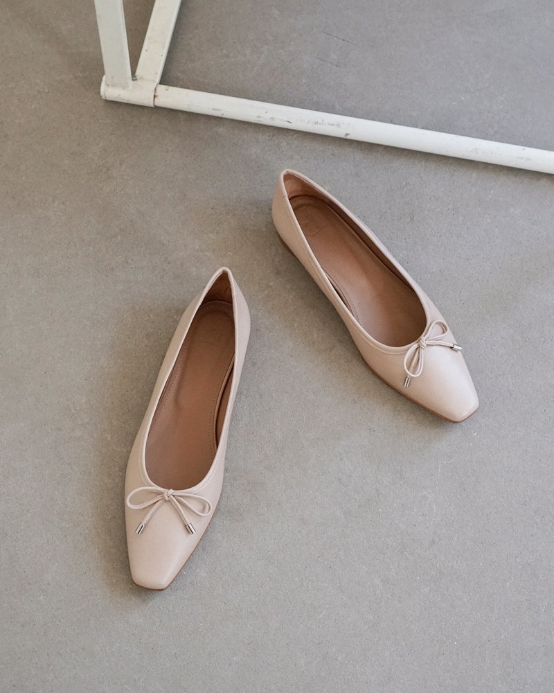 Flattered Monica Läder Ballerinas Skor Bruna | SEQCS10400