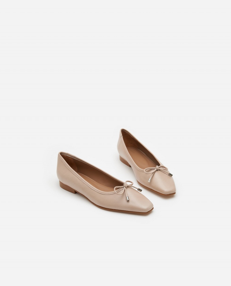 Flattered Monica Läder Ballerinas Skor Bruna | SEQCS10400