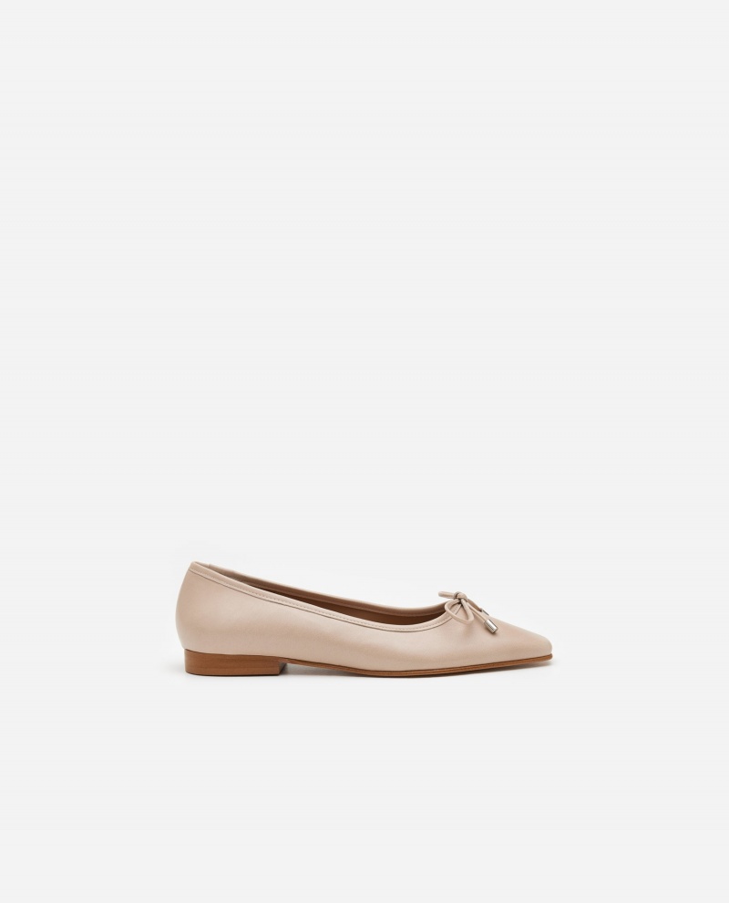 Flattered Monica Läder Ballerinas Skor Bruna | SEQCS10400