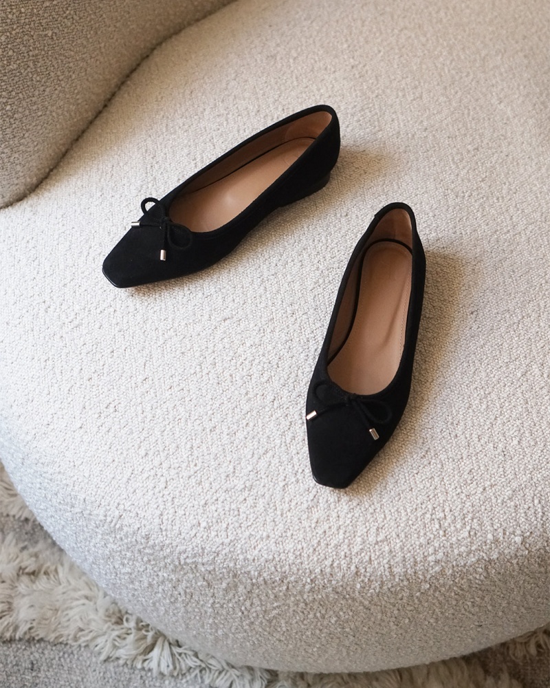 Flattered Monica Mocka Ballerinas Skor Svarta | FSEUI82369