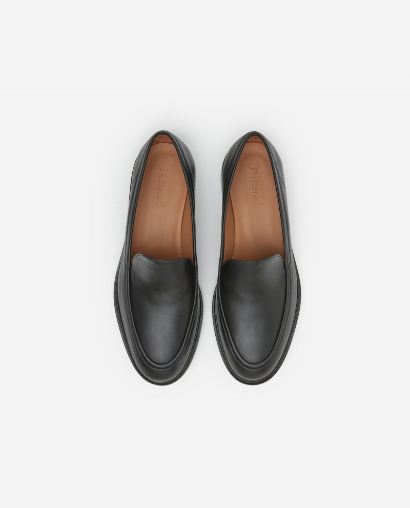 Flattered Sanna Läder Loafers Skor Svarta | SEEAH32422