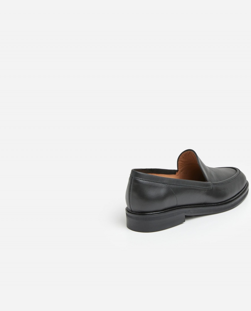 Flattered Sanna Läder Loafers Skor Svarta | SEEAH32422