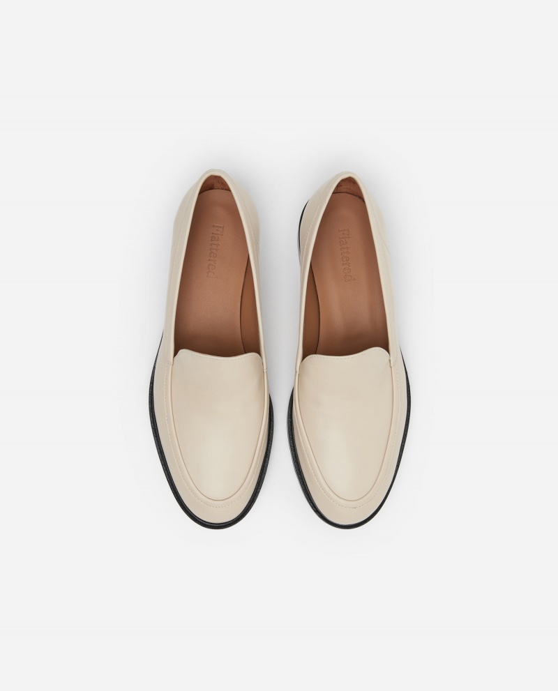 Flattered Sanna Läder Loafers Skor Vita | PSEQX66471