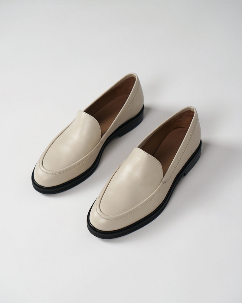 Flattered Sanna Läder Loafers Skor Vita | PSEQX66471