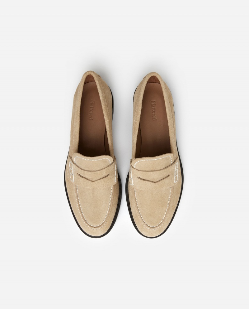 Flattered Sara Mocka Loafers Skor Beige | SESEX54071