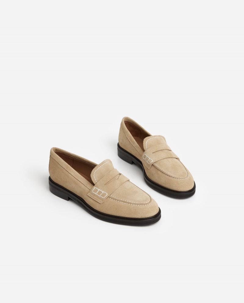 Flattered Sara Mocka Loafers Skor Beige | SESEX54071