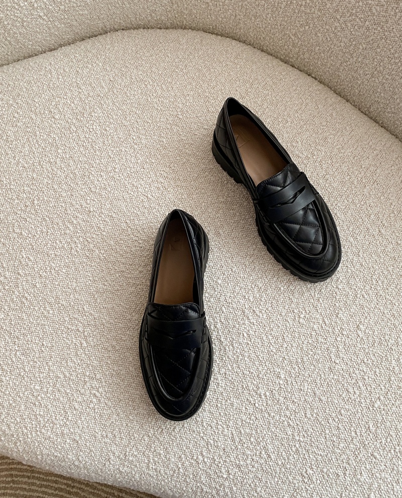 Flattered Signe Läder Loafers Skor Svarta | SEXMI43911