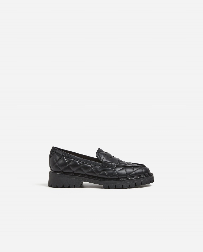 Flattered Signe Läder Loafers Skor Svarta | SEXMI43911