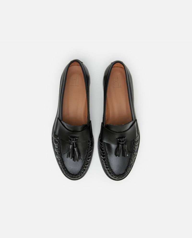 Flattered Sigrid Läder Loafers Skor Svarta | XSEBH63665