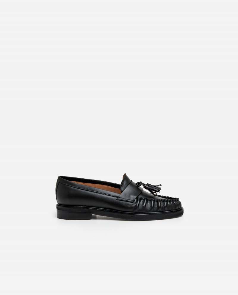 Flattered Sigrid Läder Loafers Skor Svarta | XSEBH63665