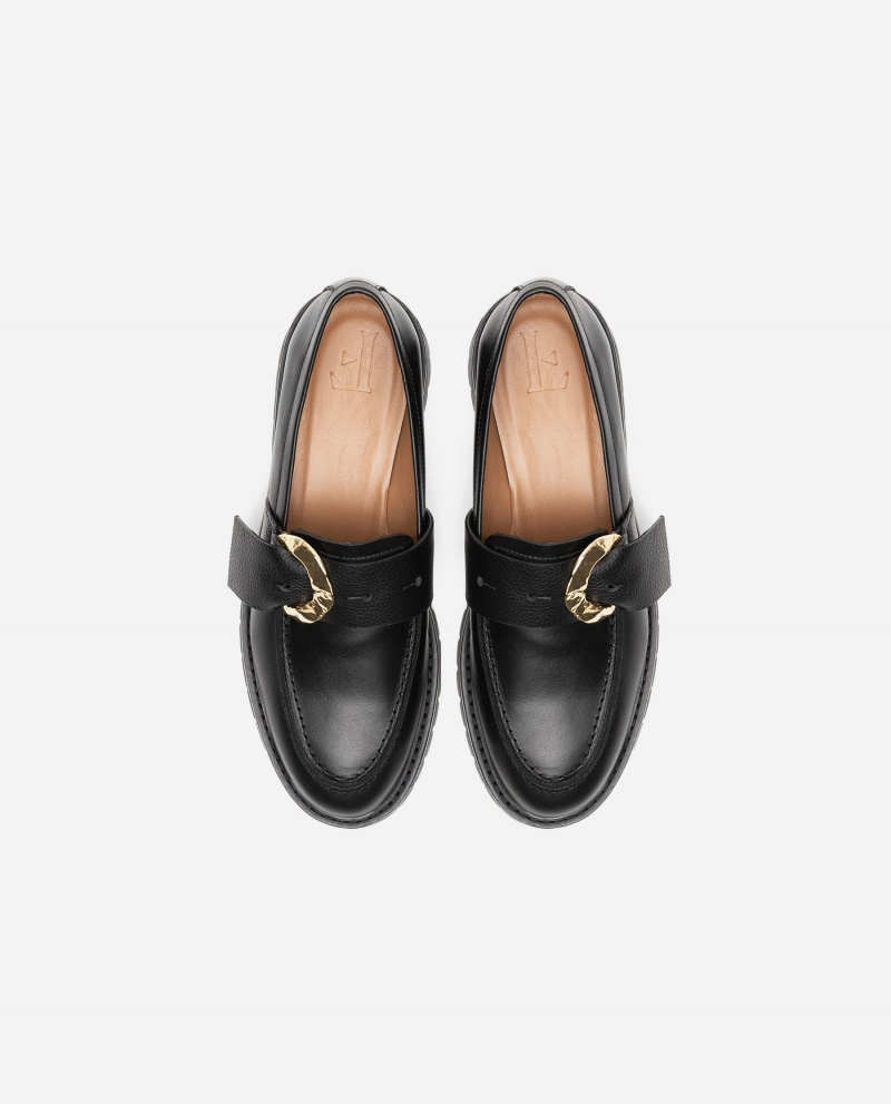 Flattered Stella Läder Loafers Skor Svarta | SSEVO66164