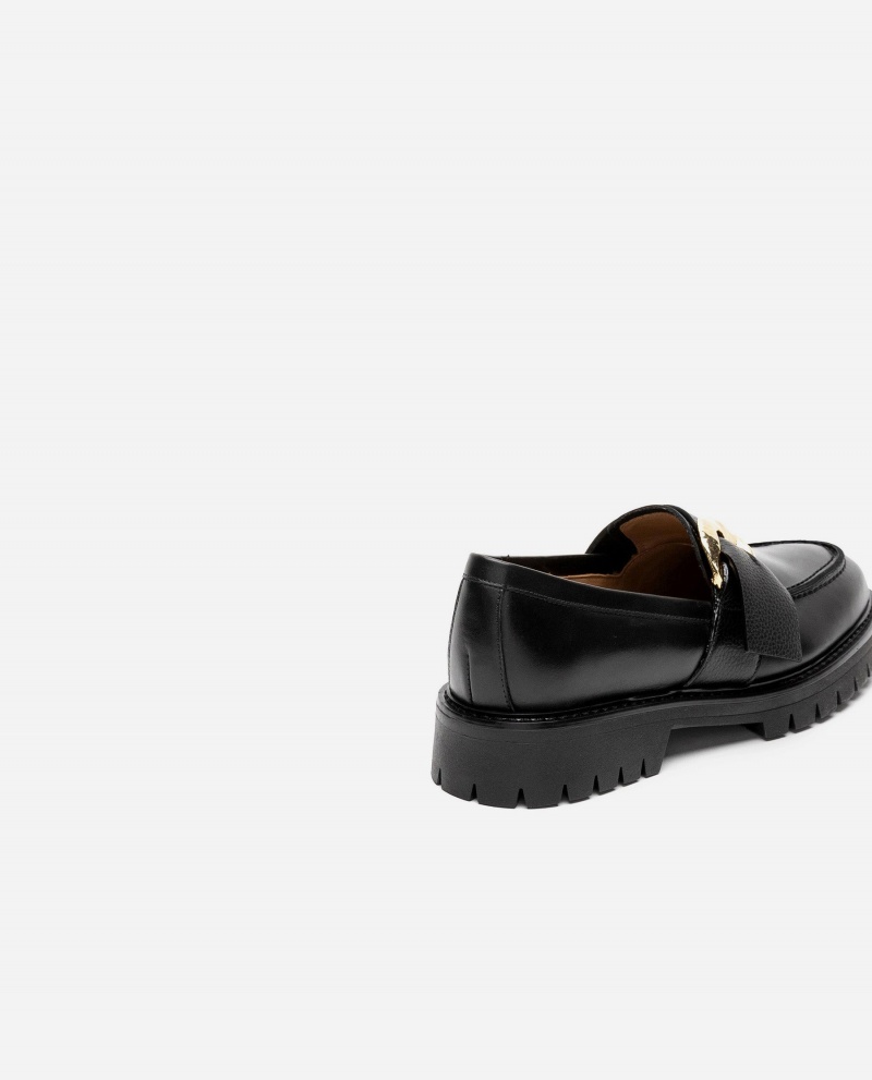 Flattered Stella Läder Loafers Skor Svarta | SSEVO66164