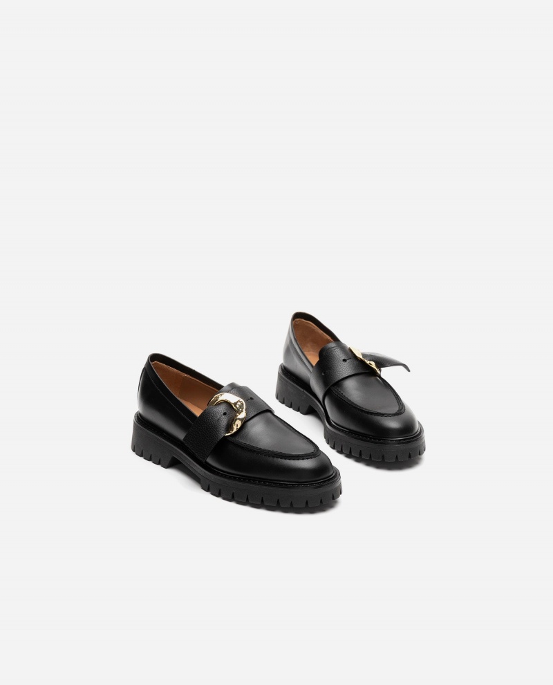 Flattered Stella Läder Loafers Skor Svarta | SSEVO66164