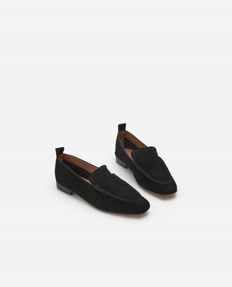 Flattered Vida Mocka Loafers Skor Svarta | ESEVG93937